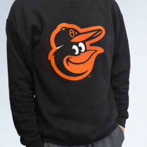 Baltimore Orioles Black Crewneck Sweatshirt