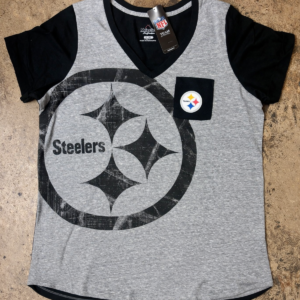 Pittsburgh Steelers Ladies Contend V-Neck Shirt