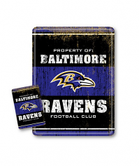 Baltimore Ravens Team Tin Sign