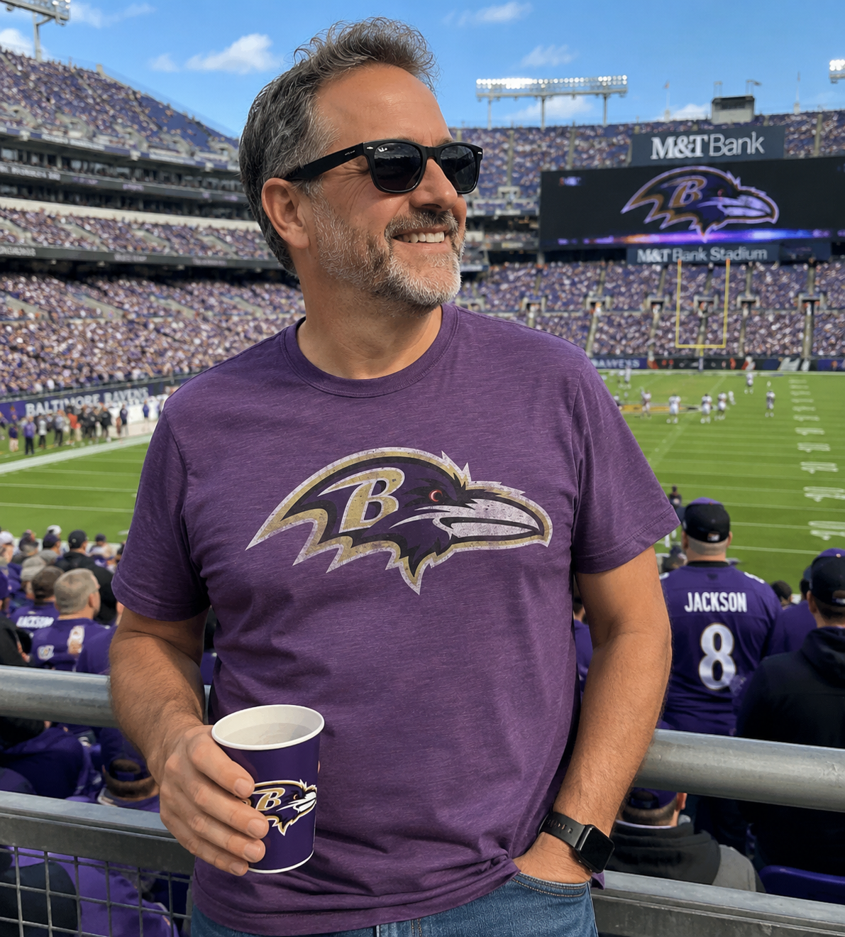 Baltimore Ravens “Grit” Scrum T-shirt By ‘47 - Image 2