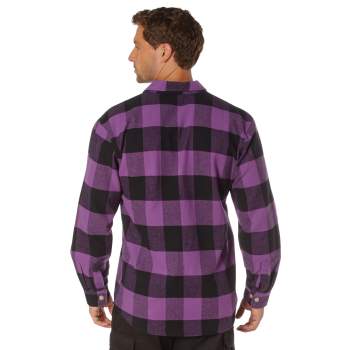 purple flannel back
