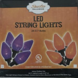 Purple LED String Lights box
