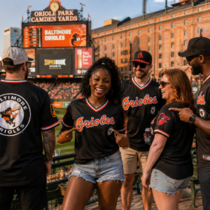 Baltimore Orioles Cooperstown Collection Black Jersey Shirt