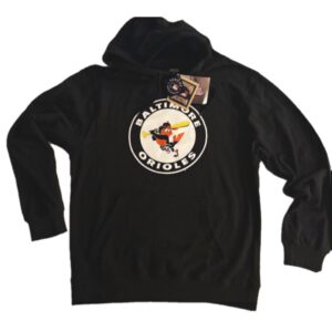 Baltimore Orioles Retro Logo Black Hooded Sweatshirt