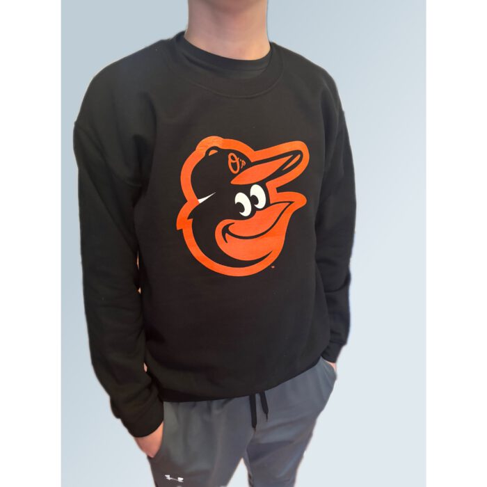 Baltimore Orioles Black Crewneck Sweatshirt