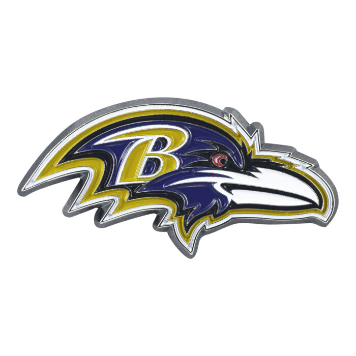 Baltimore Ravens Metal Auto Emblem - Color