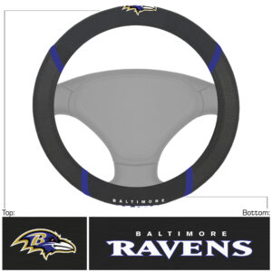 Baltimore Ravens Deluxe Steering Wheel Cover