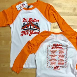 "It's Better At The Yard" Ladies Baseball T-Shirt