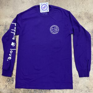 Baltimore Football Themed Puppy Love Long Sleeve T-shirt