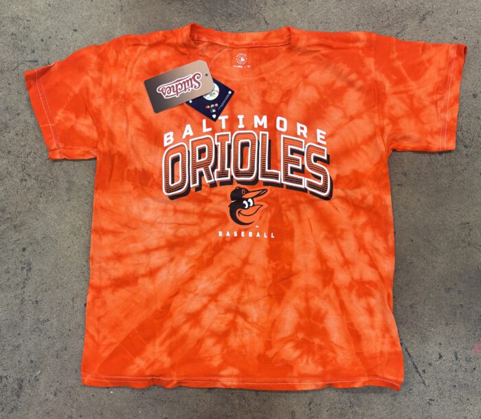 Baltimore Orioles Orange Tie Dyed Kids T’s