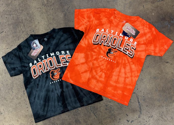 Baltimore Orioles Orange Tie Dyed Kids T’s - Image 2