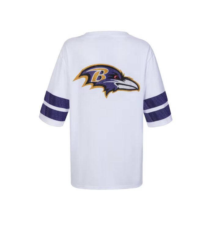 Baltimore Ravens Cuce Women's Rhinestone V-Neck Tunic - Image 3
