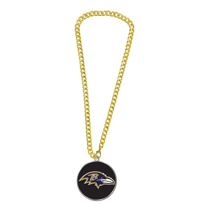 Baltimore Ravens Round Pendant Necklace