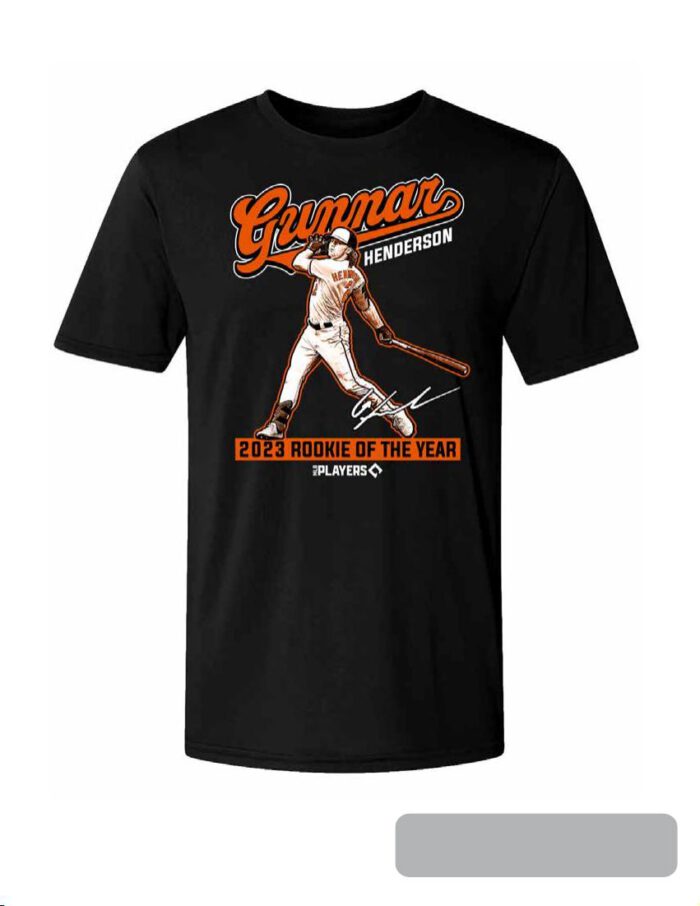 Baltimore Orioles Gunnar Henderson Rookie Of The Year T-shirt