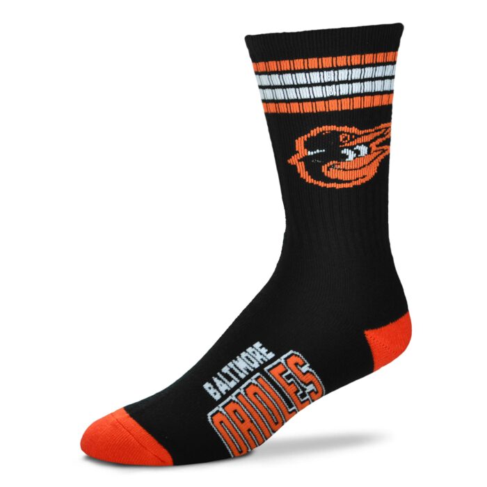 Baltimore Orioles Striped Deuce Sock