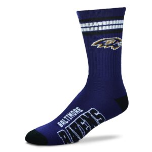 Baltimore Ravens 4 Stripe Deuce Socks