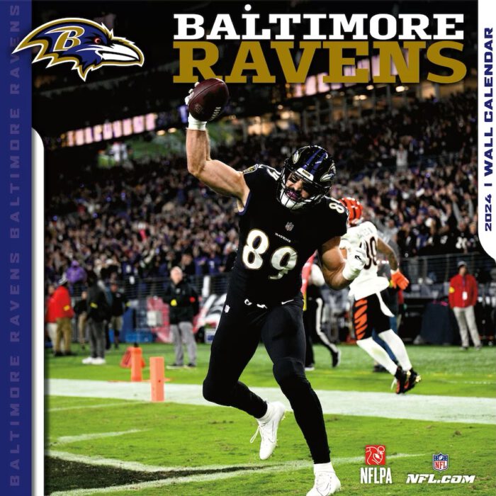 Baltimore Ravens 2024 Wall Calendar Wild Bills Apparel