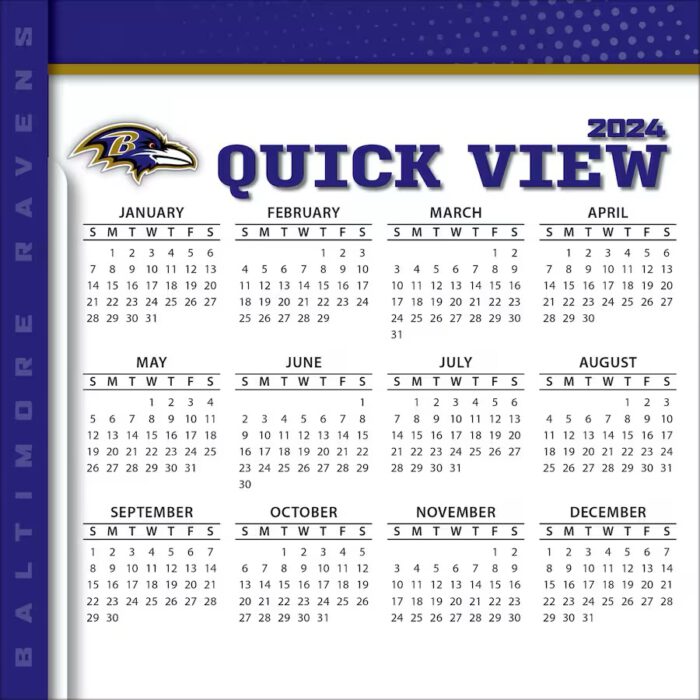 Baltimore Ravens 2024 Daily Sports Calendar - Image 2