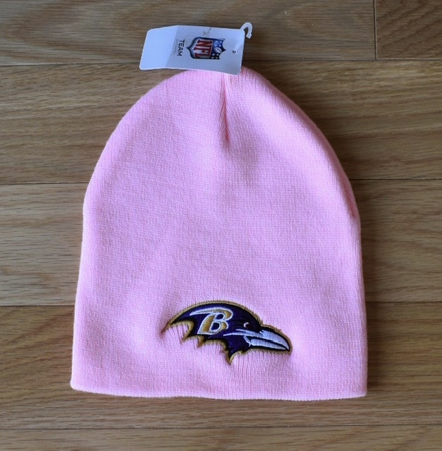 Ravens Pink Knit Hat