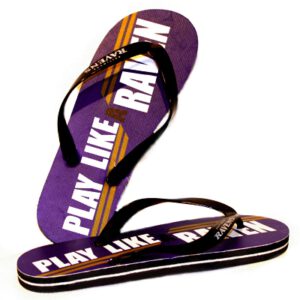 Play Like A Raven Purple Flip Flops