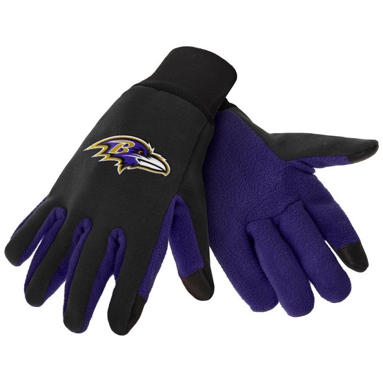 Baltimore Ravens Color Texting Gloves