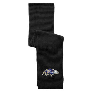 Baltimore Ravens Embroidered Logo Waffle Scarf