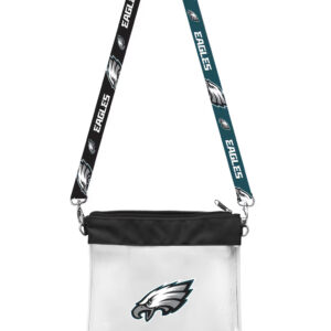 Philadelphia Eagles Pattern Strap Clear Bag
