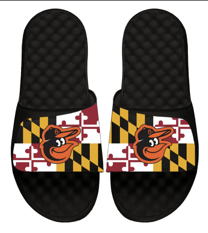Baltimore Orioles Maryland Flag ISlide Sandals