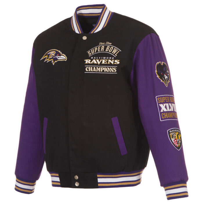 Baltimore Ravens 2X Super Bowl Champ Jacket
