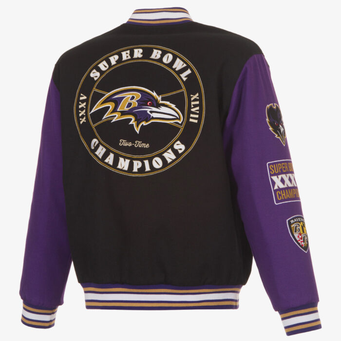 Baltimore Ravens 2X Super Bowl Champ Jacket - Image 2