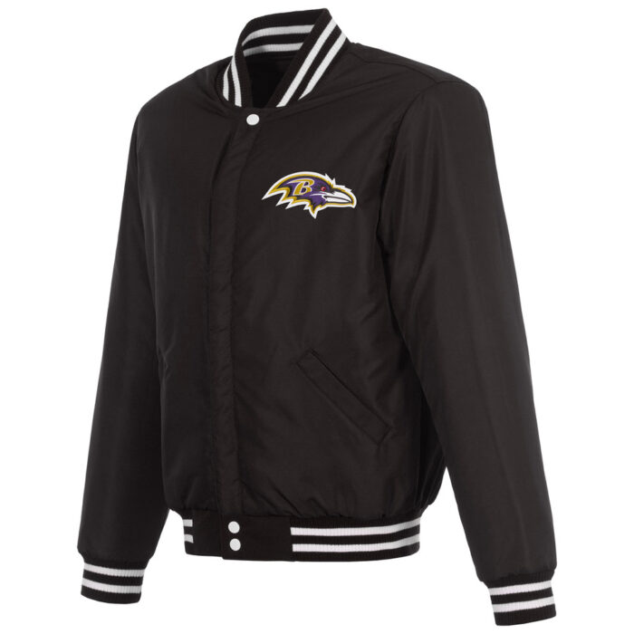 Baltimore Ravens Reversible Wool Jacket - Image 3