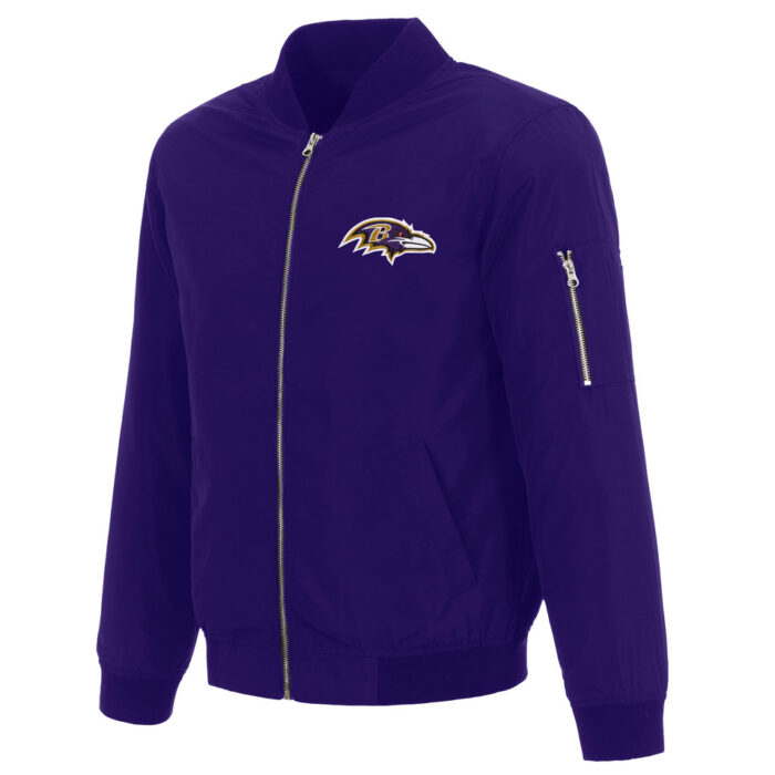 Baltimore Ravens Purple Bomber Jacket
