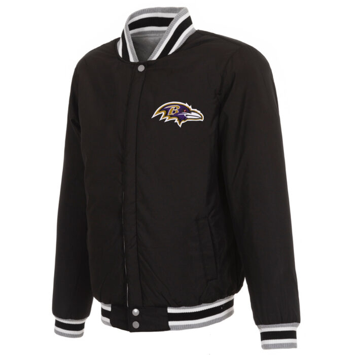 Baltimore Ravens Reversible Fleece Jacket - Image 3