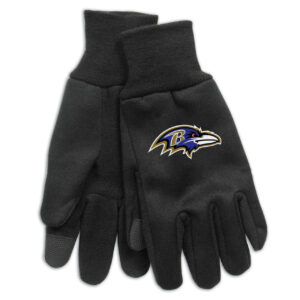 Baltimore Ravens Black Texting Gloves