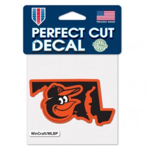 Batltimore Orioles 4”x4” State Decal