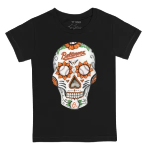 Baltimore Orioles Sugar Skull Kids T-Shirt
