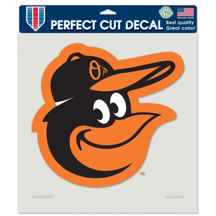 Baltimore Orioles 8"X8" Decal Color