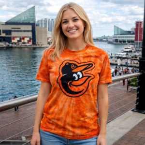 Baltimore Orioles Orange Tie Dye T-Shirt