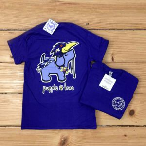 Baltimore Football Themed Puppy Love T-Shirt