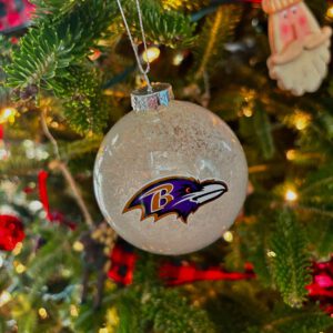 Baltimore Ravens Snowball Ornament