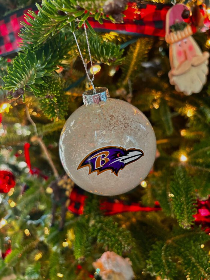 Baltimore Ravens Snowball Ornament