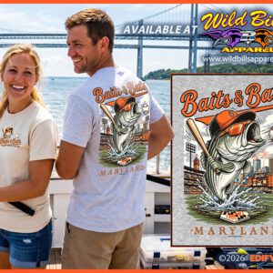 Baits & Bats T-shirts By Wild Bill’s