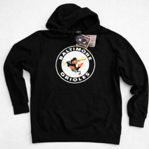 Baltimore Orioles Retro Logo Black Hooded Sweatshirt
