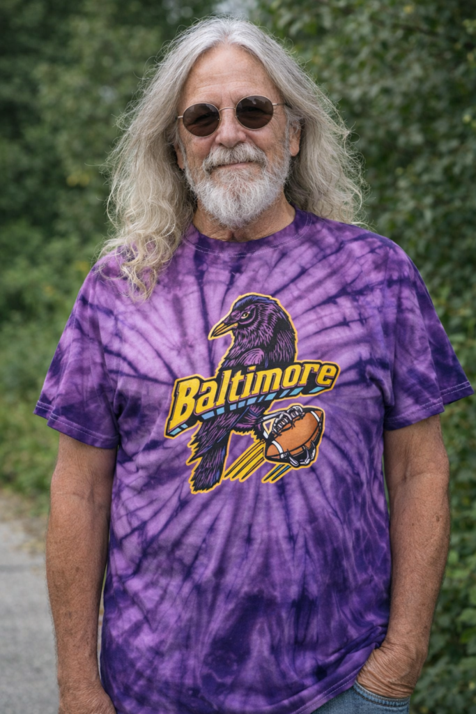 Baltimore Football Bird Tie Dye T-Shirt By Wild Bill’s – Wild Bills Apparel