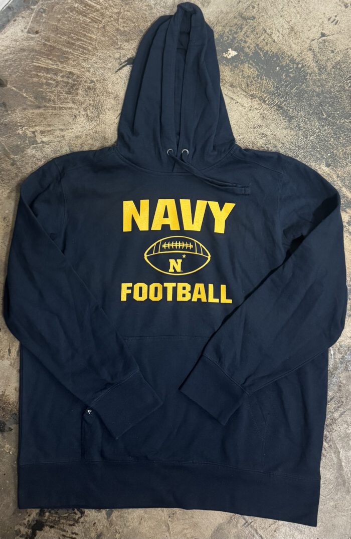 Navy Football Hoodie