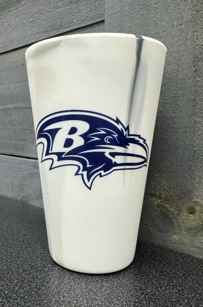 Baltimore Ravens 16 OZ. Silicon Pint Glass. - Image 6