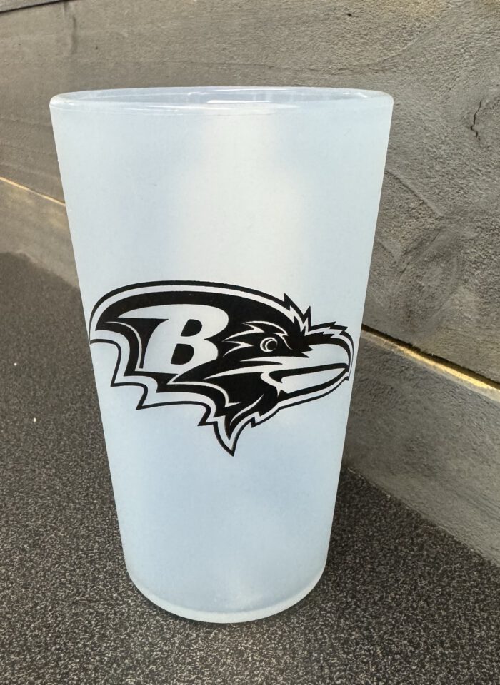 Baltimore Ravens 16 OZ. Silicon Pint Glass. - Image 3