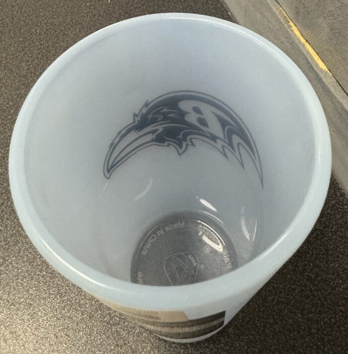 Baltimore Ravens 16 OZ. Silicon Pint Glass. - Image 2