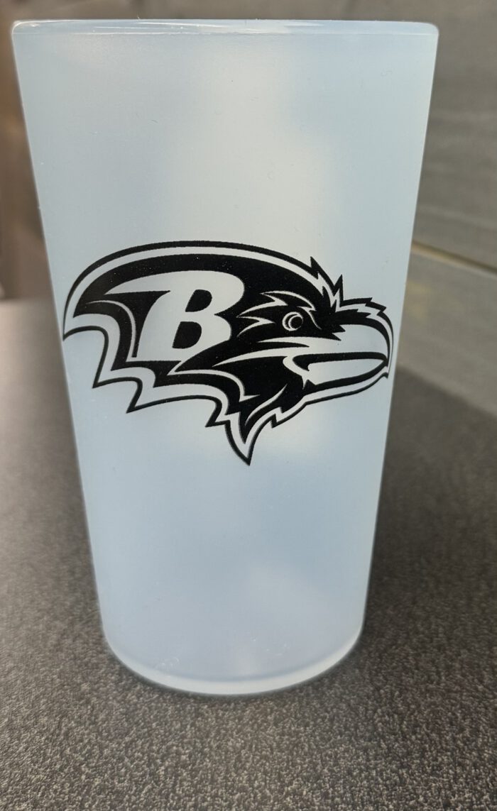 Baltimore Ravens 16 OZ. Silicon Pint Glass.