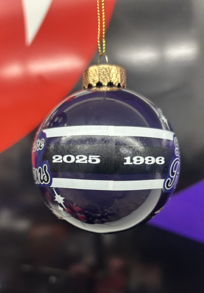 Baltimore Ravens 2025 Glass Ball Ornament - Image 2